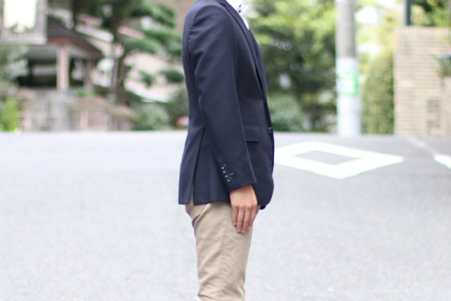 横から見た着丈