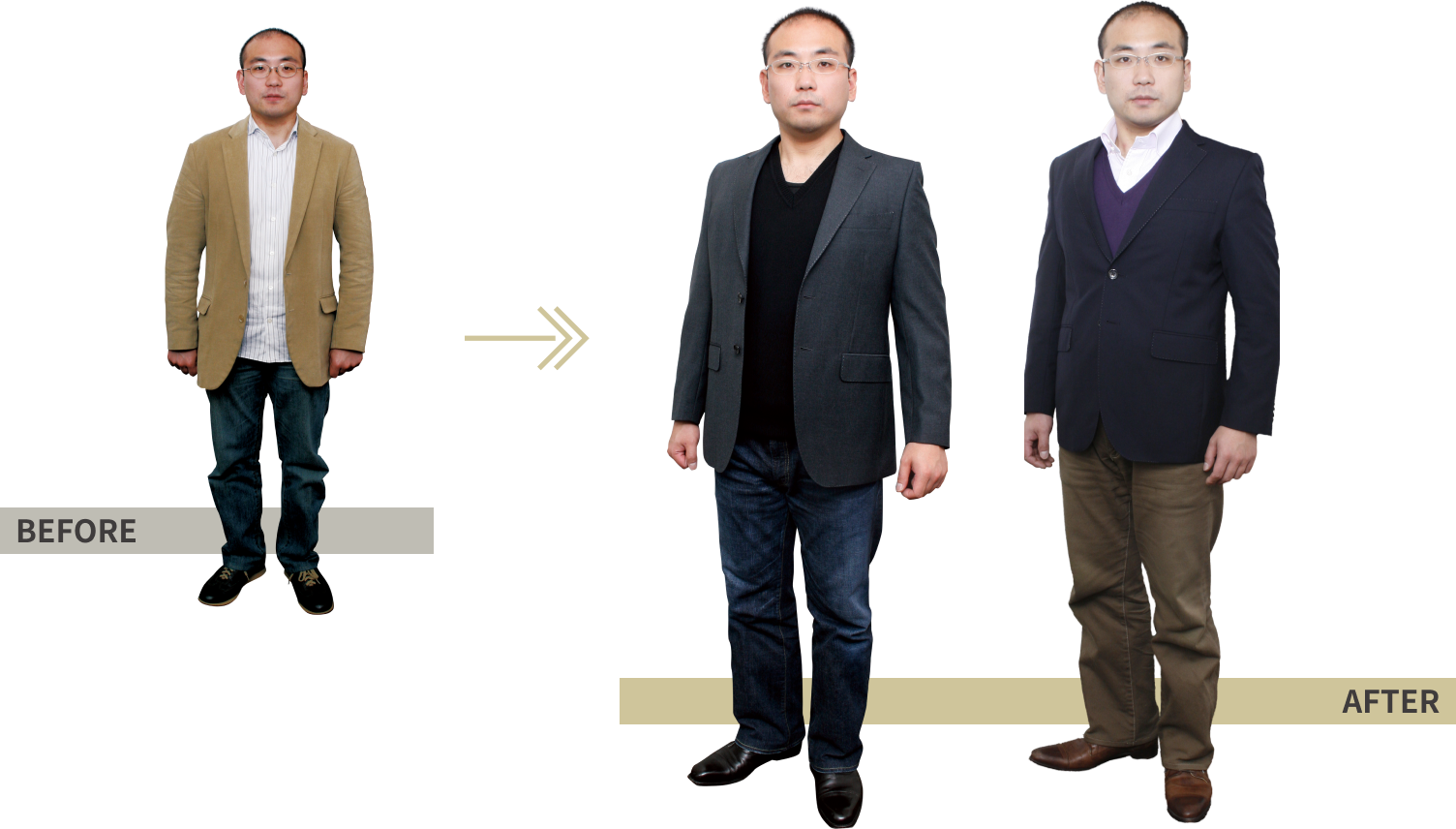 BEFORE→AFTER